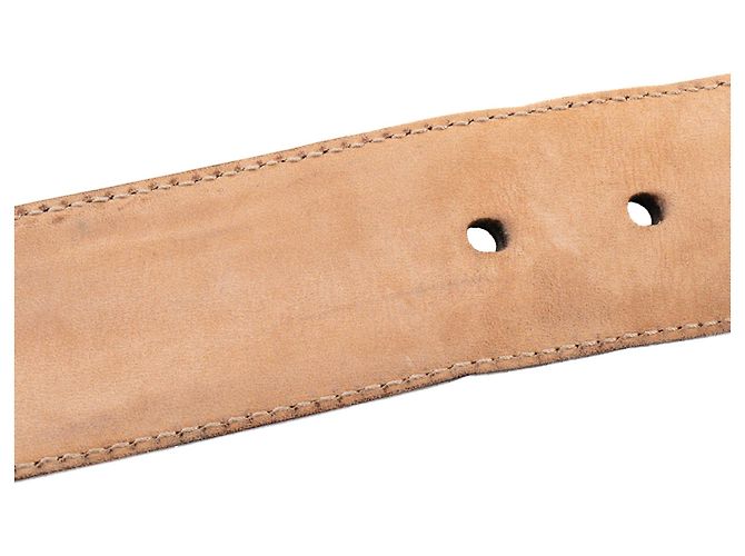 GUCCI - Gucci-Gürtel aus schwarzem Leder mit Monogramm-Prägung (T90) - Ansicht 5