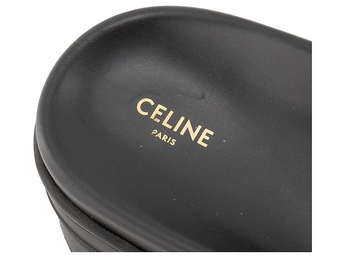 Céline CELINE - Sandali Celine in tela nera (T39) Nero - vista 6