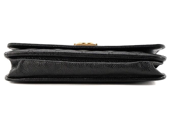CHANEL - Borsa a tracolla Wallet On Chain Boy Chanel in pelle caviar nera Nero - vista 4