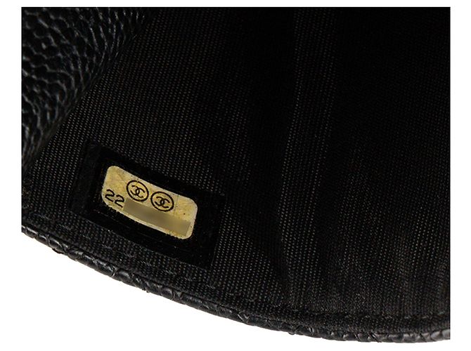 CHANEL - Borsa a tracolla Wallet On Chain Boy Chanel in pelle caviar nera Nero - vista 8