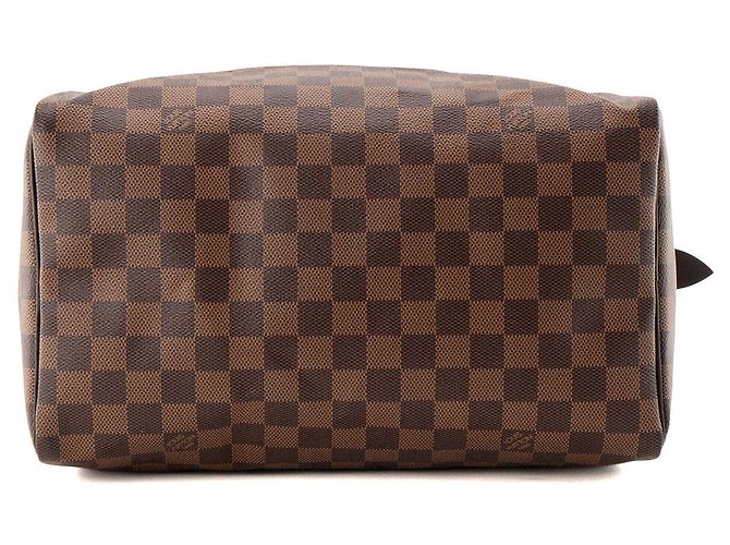LOUIS VUITTON - Borsa a mano Louis Vuitton Speedy 30 in toile enduite damier ébène Marrone - vista 4
