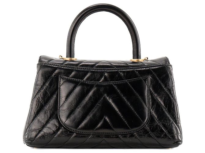 CHANEL - Borsa a tracolla Coco Handle small Chanel in pelle nera Nero - vista 3