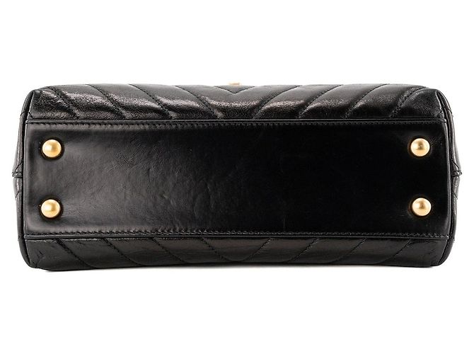 CHANEL - Borsa a tracolla Coco Handle small Chanel in pelle nera Nero - vista 4