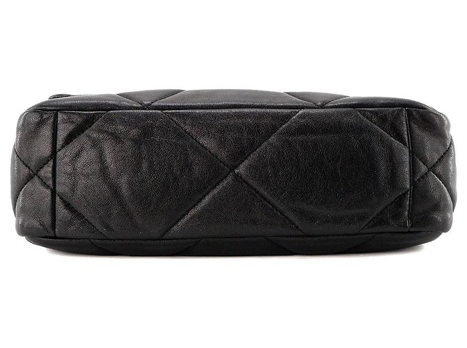 CHANEL - Borsa a tracolla Chanel 19 in pelle liscia nera Nero - vista 4