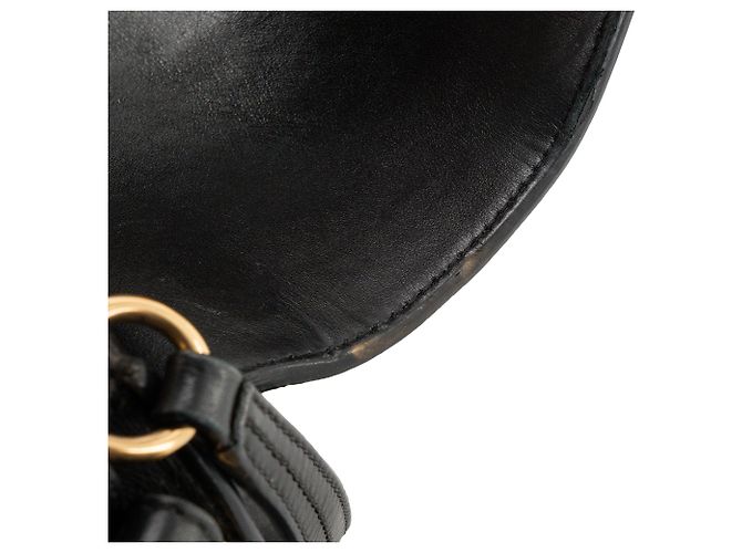 CHLOÉ - Borsa a tracolla Tess Chloé in pelle liscia nera Nero - vista 11