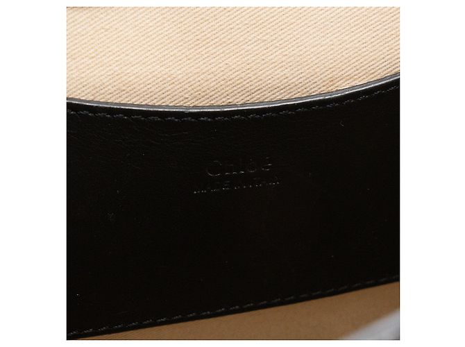 CHLOÉ - Borsa a tracolla Tess Chloé in pelle liscia nera Nero - vista 12