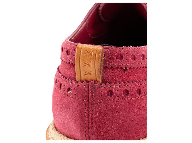 LOUIS VUITTON - Derby Louis Vuitton in camoscio rosa (T41,5) Bordò - vista 5