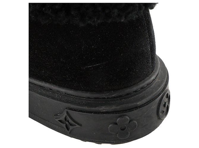 LOUIS VUITTON - Stivali Snowdrop Louis Vuitton in lana nera e bianca (T37) Nero - vista 6