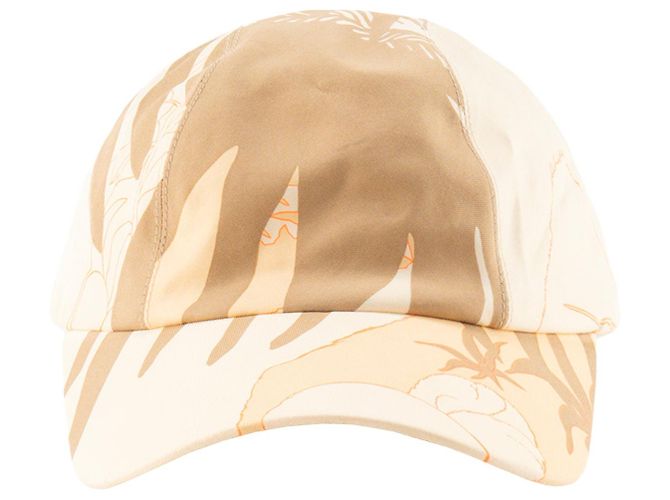 HERMÈS - Davis Jungle Hermès Kappe beige und orange (T57) Braun - Ansicht 2