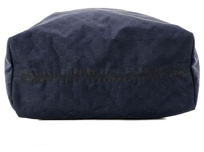 GUCCI - Sac cabas GG Gucci en toile monogrammée bleu marine Blue - view 4