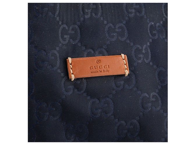 GUCCI - Sac cabas GG Gucci en toile monogrammée bleu marine Blue - view 5