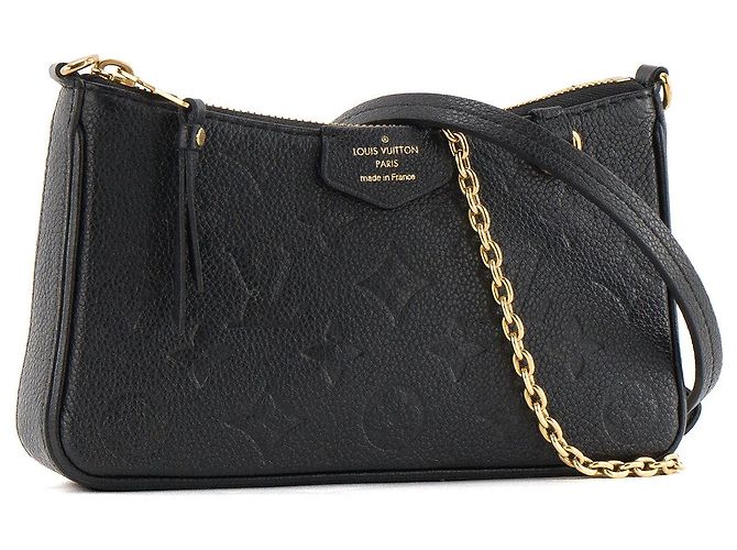 LOUIS VUITTON - Borsa a tracolla Easy Pouch On Strap Louis Vuitton in pelle Empreinte nera Nero - vista 2