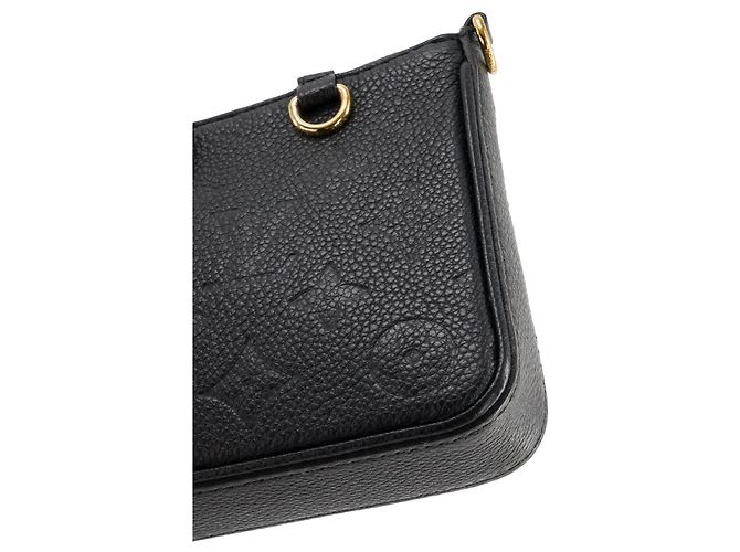 LOUIS VUITTON - Borsa a tracolla Easy Pouch On Strap Louis Vuitton in pelle Empreinte nera Nero - vista 6