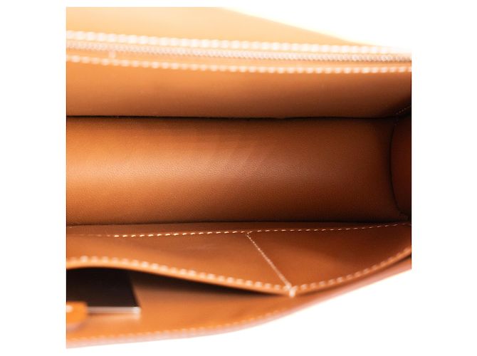 HERMÈS - Borsa a tracolla Constance 24 Hermès in pelle di vitello Epsom gold Marrone - vista 7