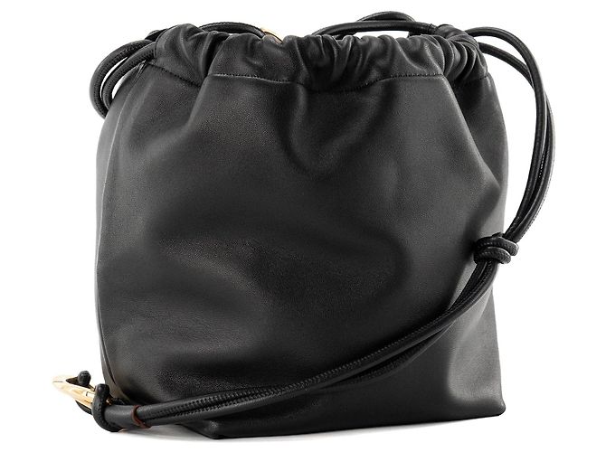 Valentino Garavani VALENTINO - Bolso de hombro Bucket Vlogo Valentino en piel lisa negra Negro - vista 2
