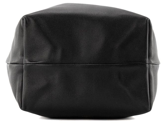 Valentino Garavani VALENTINO - Bolso de hombro Bucket Vlogo Valentino en piel lisa negra Negro - vista 4