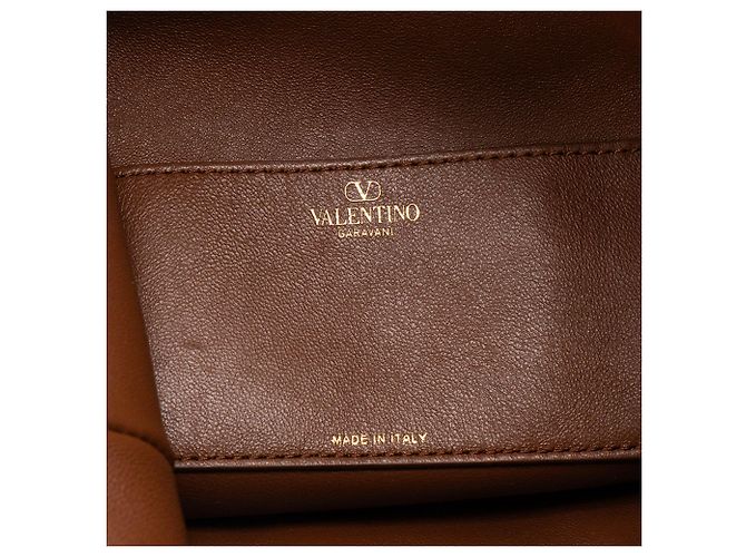 Valentino Garavani VALENTINO - Bolso de hombro Bucket Vlogo Valentino en piel lisa negra Negro - vista 7