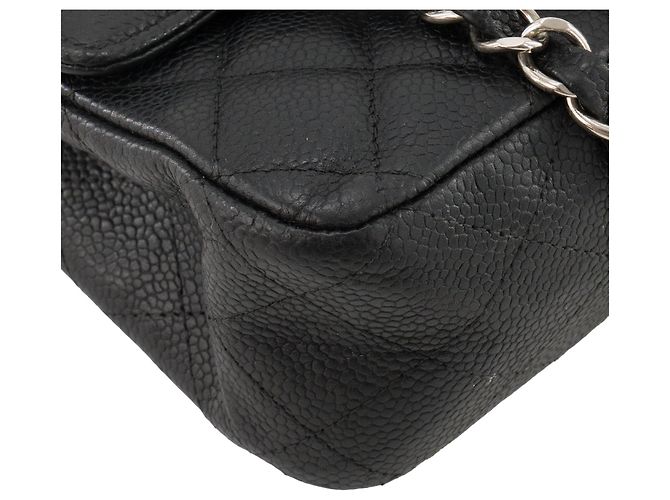 CHANEL - Borsa a mano Classique/Timeless 11.12 Chanel in pelle caviar nera Nero - vista 7
