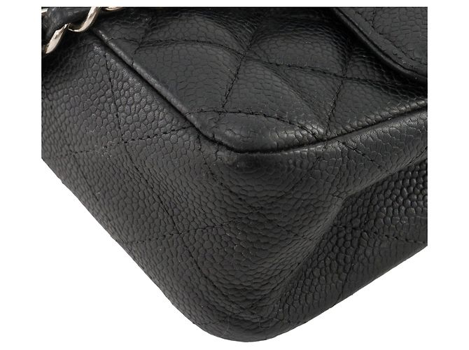 CHANEL - Borsa a mano Classique/Timeless 11.12 Chanel in pelle caviar nera Nero - vista 8