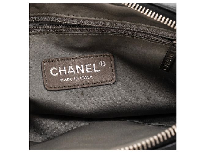 CHANEL - Borsa a tracolla Lax Accordion Chanel in pelle liscia nera Nero - vista 6