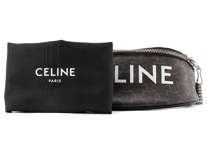 Céline CELINE - Borsa cintura Celine in tela rivestita monogramma marrone - vista 6