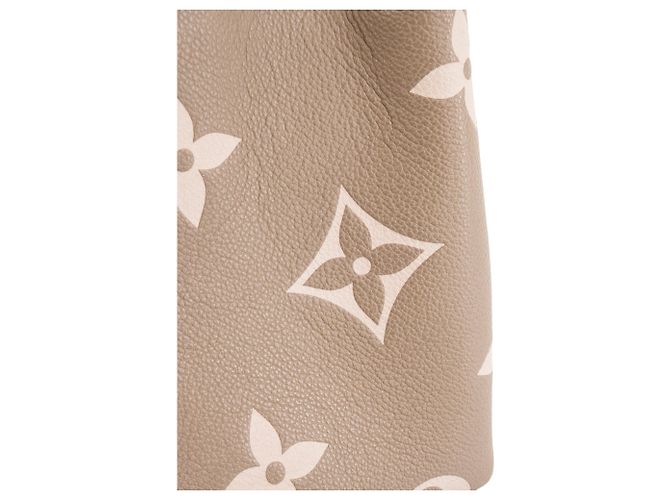 LOUIS VUITTON - Borsa a tracolla Petit Palais Louis Vuitton in pelle empreinte grigia e beige Marrone - vista 5