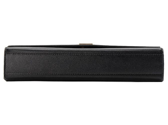 Autre Marque SAINT LAURENT - Borsa a tracolla Saint Laurent Kate in pelle grana grossa nera Nero - vista 4