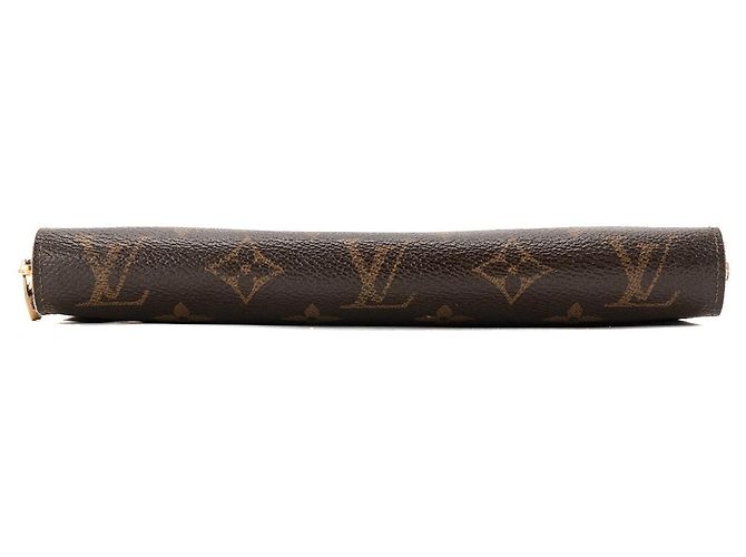 LOUIS VUITTON - Cartera Louis Vuitton Zippy Organizer en lona recubierta monogram marrón Castaño - vista 4