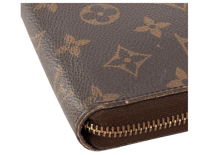 LOUIS VUITTON - Cartera Louis Vuitton Zippy Organizer en lona recubierta monogram marrón Castaño - vista 5