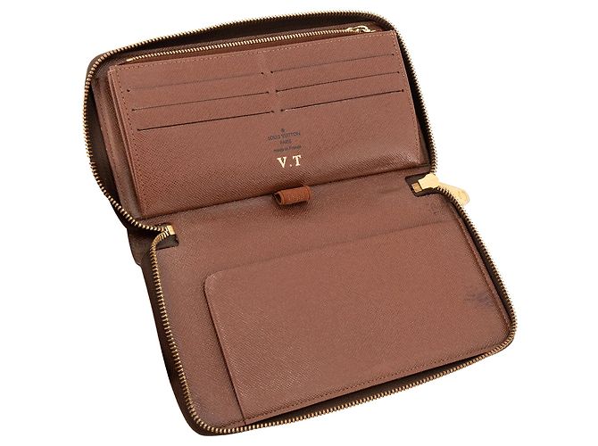 LOUIS VUITTON - Cartera Louis Vuitton Zippy Organizer en lona recubierta monogram marrón Castaño - vista 6