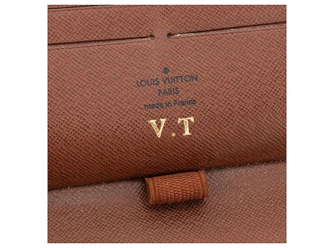 LOUIS VUITTON - Cartera Louis Vuitton Zippy Organizer en lona recubierta monogram marrón Castaño - vista 7