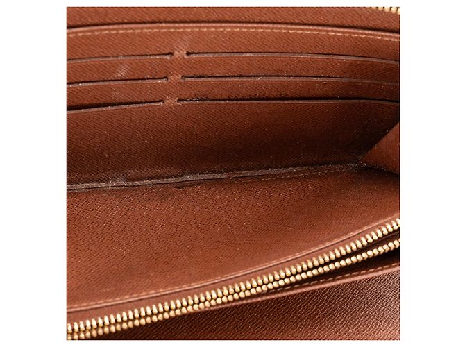 LOUIS VUITTON - Cartera Louis Vuitton Zippy Organizer en lona recubierta monogram marrón Castaño - vista 9
