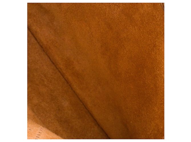 HERMÈS - Borsa a tracolla Evelyne 16 Hermès in pelle clémence marrone gold - vista 8