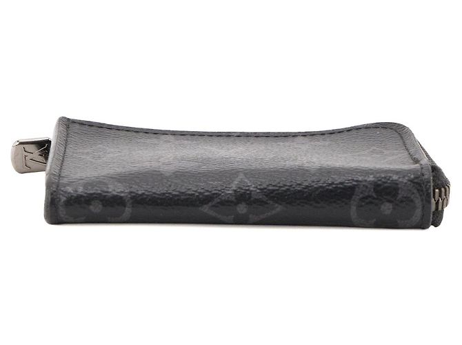 LOUIS VUITTON - Portafoglio Zippy Louis Vuitton in toile enduite monogram eclipse Nero - vista 3
