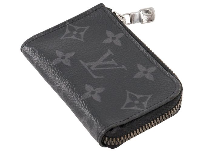 LOUIS VUITTON - Portafoglio Zippy Louis Vuitton in toile enduite monogram eclipse Nero - vista 4