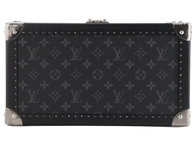 LOUIS VUITTON - Set di 8 orologi Louis Vuitton in tela rivestita Monogram Eclipse Nero - vista 4