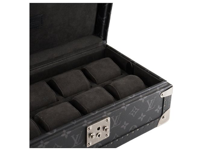 LOUIS VUITTON - Set di 8 orologi Louis Vuitton in tela rivestita Monogram Eclipse Nero - vista 6