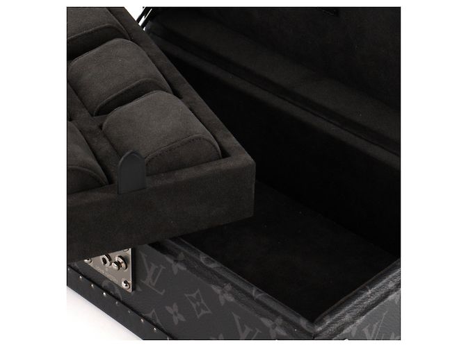 LOUIS VUITTON - Set di 8 orologi Louis Vuitton in tela rivestita Monogram Eclipse Nero - vista 8