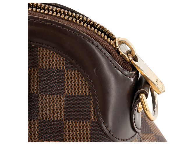LOUIS VUITTON - Borsa a tracolla Louis Vuitton Trevi PM in tela damier ebene Marrone - vista 6