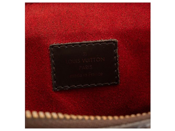 LOUIS VUITTON - Borsa a tracolla Louis Vuitton Trevi PM in tela damier ebene Marrone - vista 9