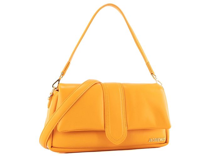 JACQUEMUS - Borsa a tracolla Bambimou Jacquemus in pelle liscia arancione - vista 2