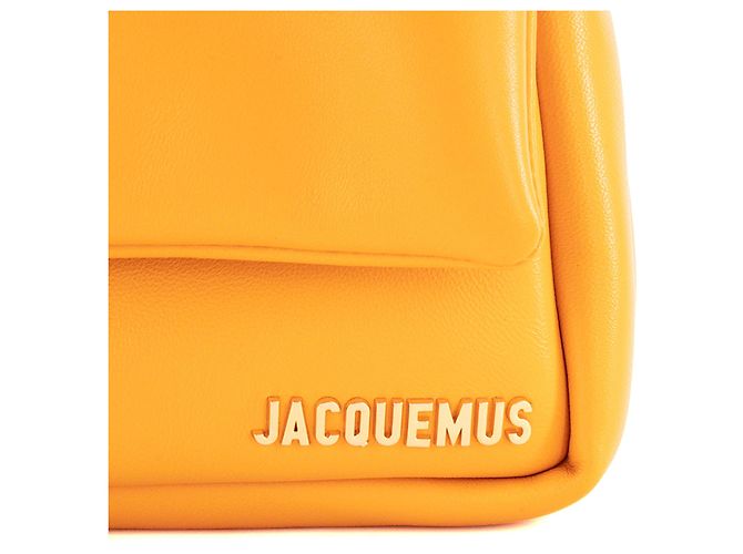 JACQUEMUS - Borsa a tracolla Bambimou Jacquemus in pelle liscia arancione - vista 5