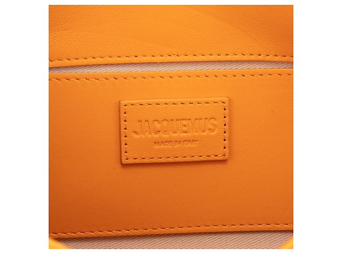 JACQUEMUS - Borsa a tracolla Bambimou Jacquemus in pelle liscia arancione - vista 6