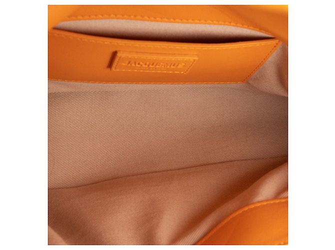 JACQUEMUS - Borsa a tracolla Bambimou Jacquemus in pelle liscia arancione - vista 7