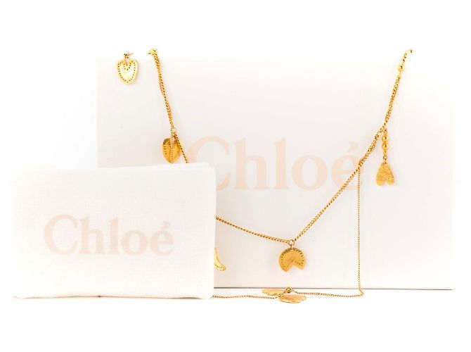 CHLOÉ - Collana lunga a catena Chloé in metallo dorato D'oro - vista 7
