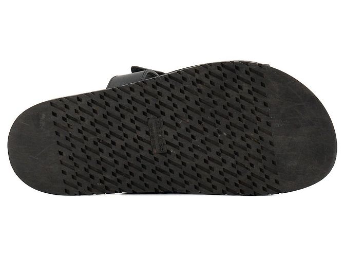 HERMÈS - Sandali Chypre Hermès in pelle liscia nera (T37) Nero - vista 3
