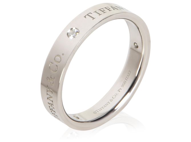 Anello Tiffany & Co. T&Co. in platino e diamanti - vista 2