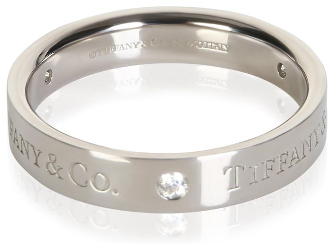 Anello Tiffany & Co. T&Co. in platino e diamanti - vista 4