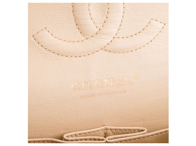 CHANEL - Borsa a mano Classique/Timeless 11.12 Chanel in pelle caviar beige - vista 10