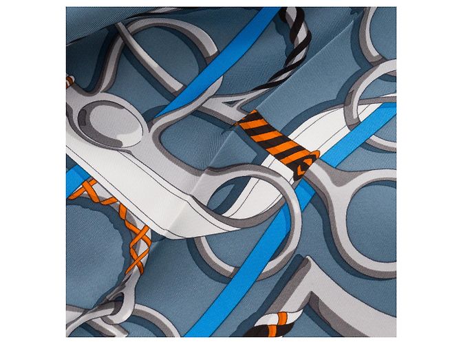 HERMÈS - Carré 90 Panoplie Équestre Hermès in seta multicolore - vista 2